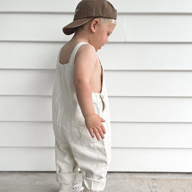 Personalized Kids Oversized Denim Loose Overalls| Pants10