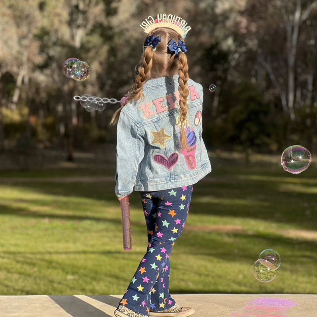 Personalized Kids Denim Patch Jacket| Cloth178