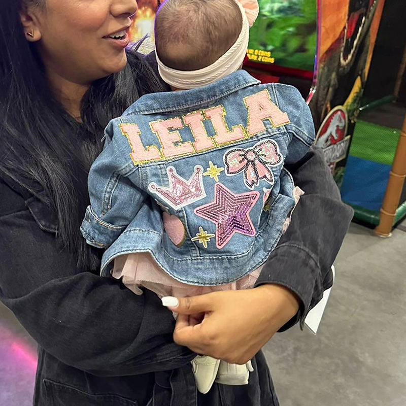 Personalized Kids Denim Patch Jacket| Cloth178