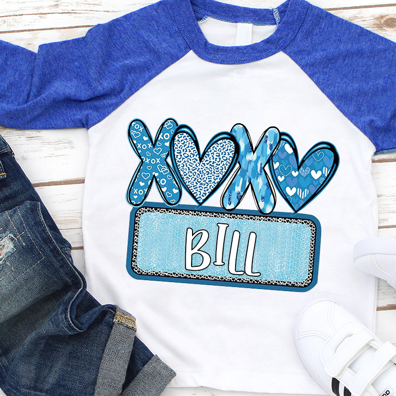 Personalized Kid Valentine's Day XOXO Long Sleeves Shirt| Cloth12428