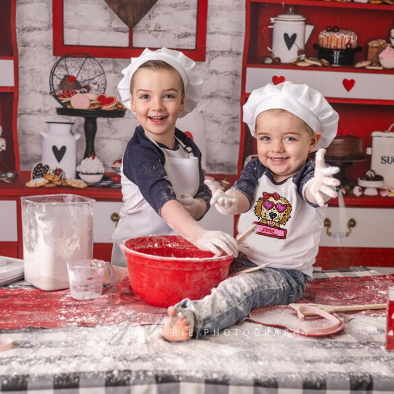 Personalized Kid Valentine's Day Goldendoodle Long Sleeves Shirt| Cloth12427