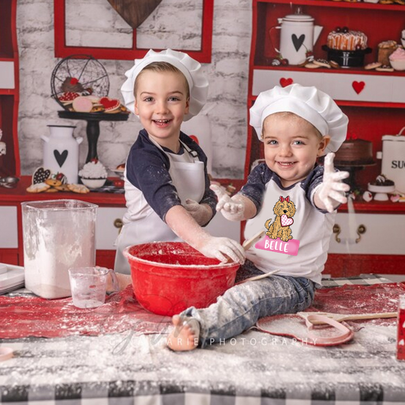 Personalized Kid Valentine's Day Puppy Long Sleeves Shirt| Cloth12429