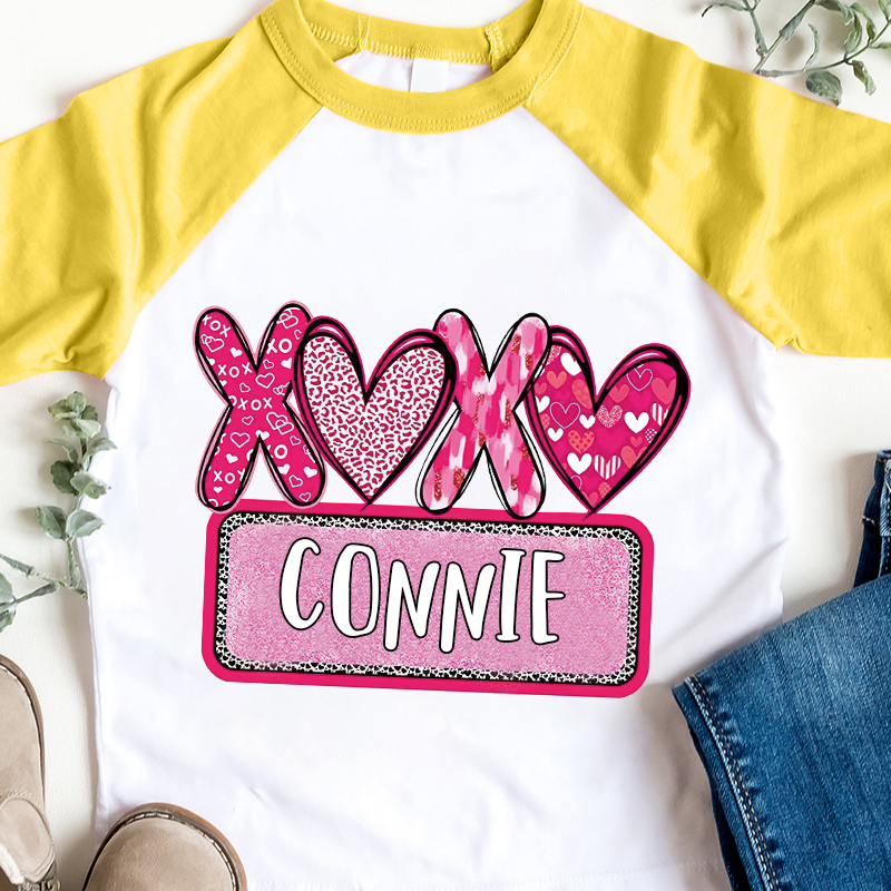 Personalized Kid Valentine's Day XOXO Long Sleeves Shirt| Cloth12428