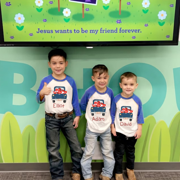 Personalized Kids Valentine Long Sleeves Shirt| Cloth12426