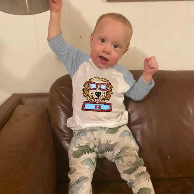 Personalized Kid Valentine's Day Goldendoodle Long Sleeves Shirt| Cloth12427