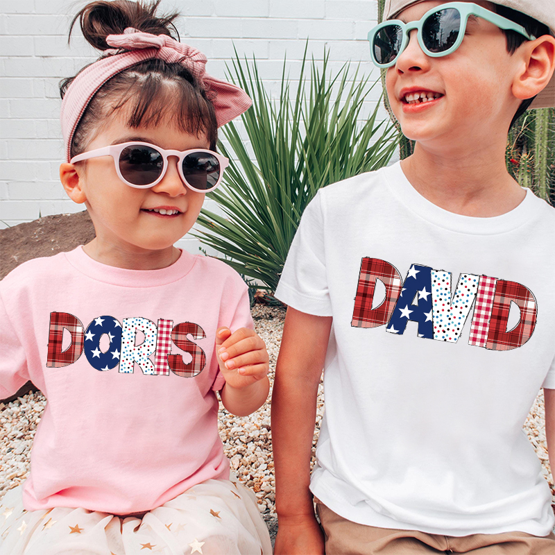 Personalized Kid 4th Of July Independence T-Shirt| Cloth1463