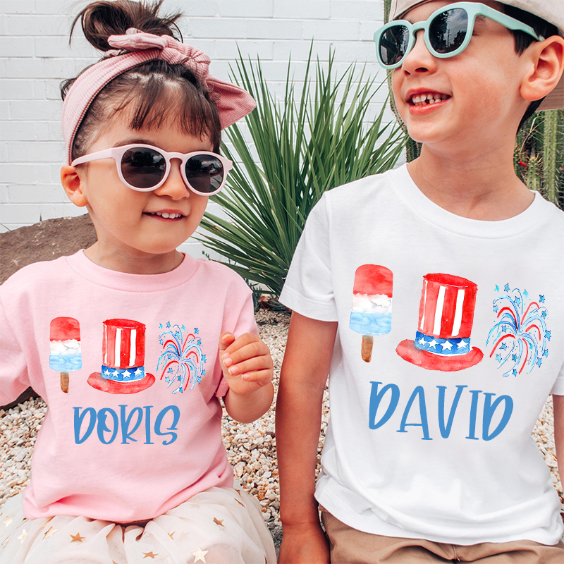 Personalized Kid 4th Of July Independence T-Shirt| Cloth1464