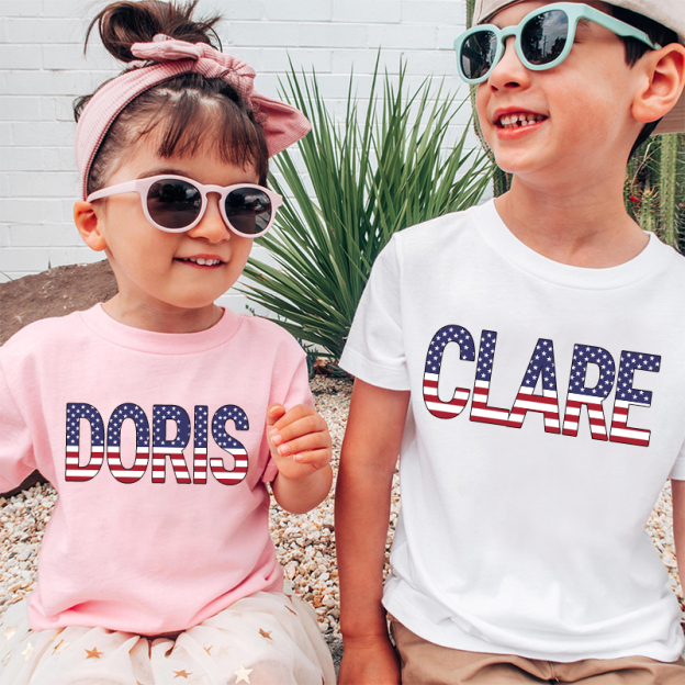 Personalized Kid 4th Of July Independence T-Shirt| Cloth1467