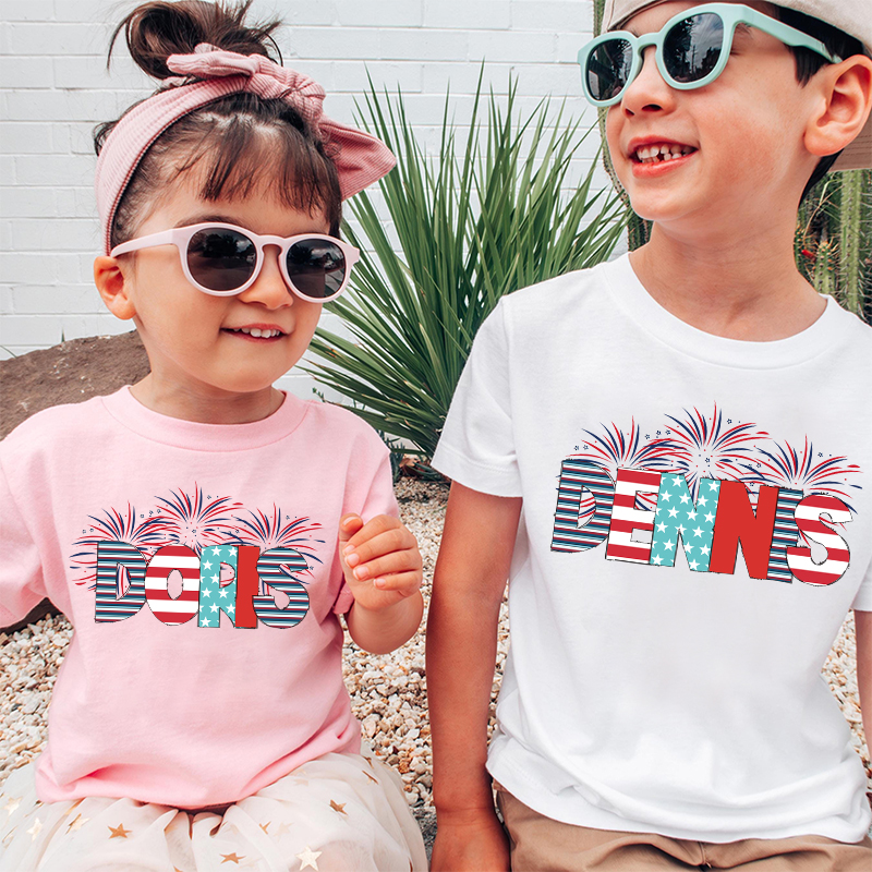 Personalized Kid 4th Of July Independence T-Shirt| Cloth1466