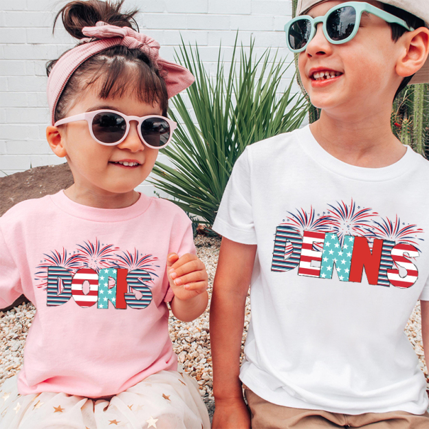 Personalized Kid 4th Of July Independence T-Shirt| Cloth1466