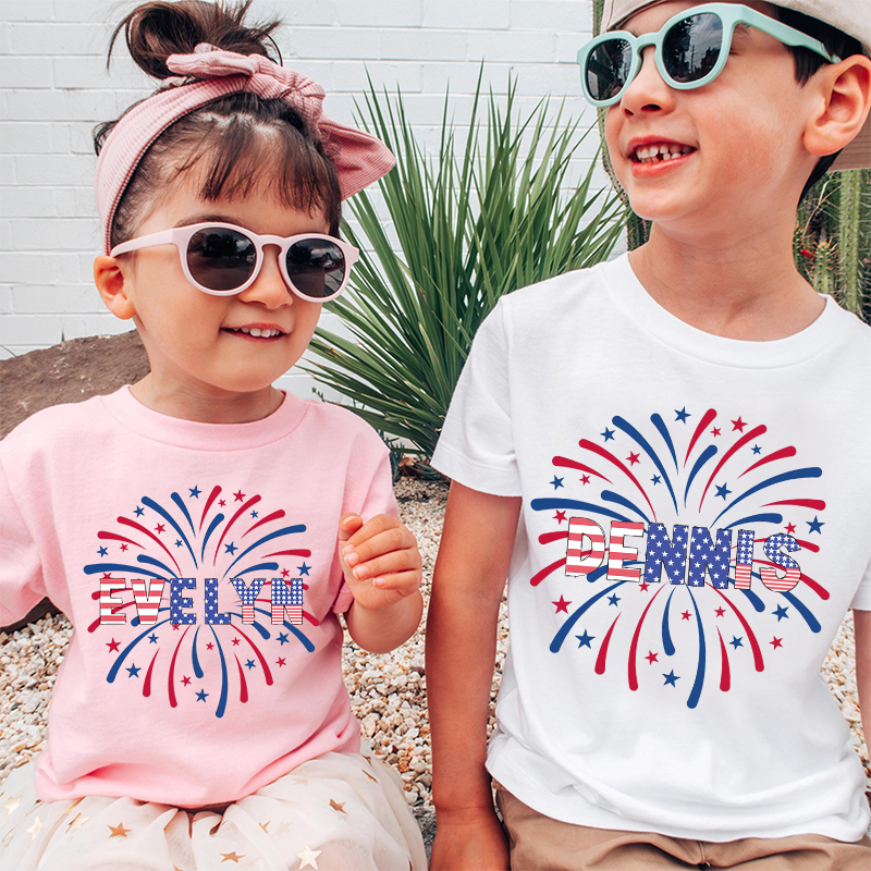 Personalized Kid 4th Of July Independence T-Shirt| Cloth1460