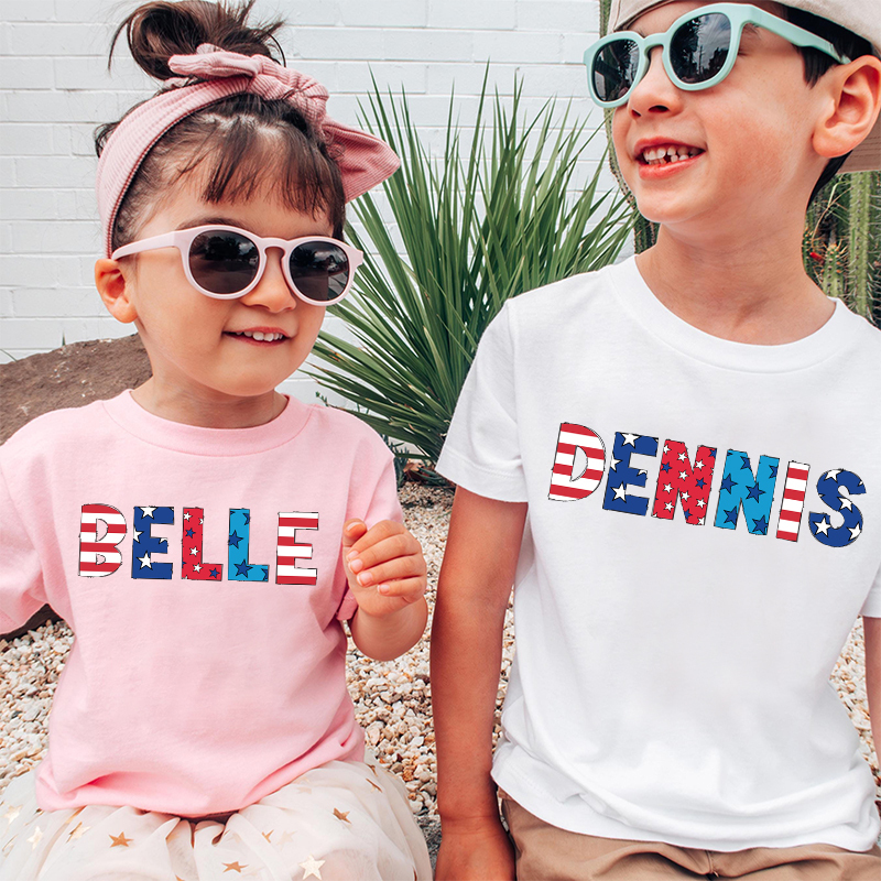 Personalized Kid 4th Of July Independence T-Shirt| Cloth1462