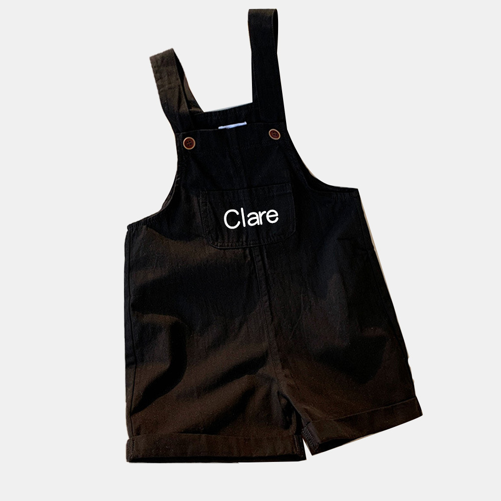 Personalized Kids Multicolor Cozy Overalls| Pants18