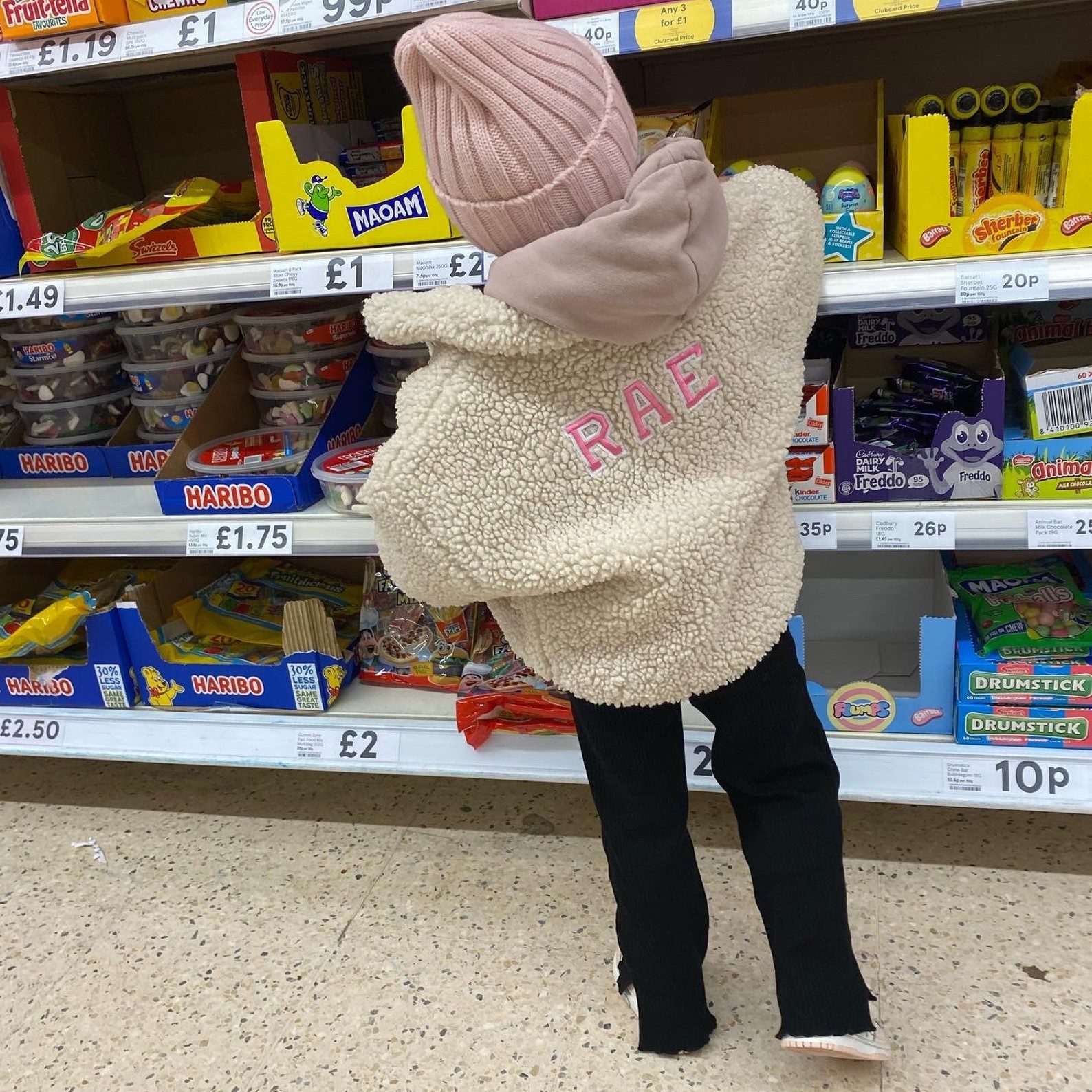 Personalized Hand Patch Kids Warm Sherpa Jacket | inJacket13