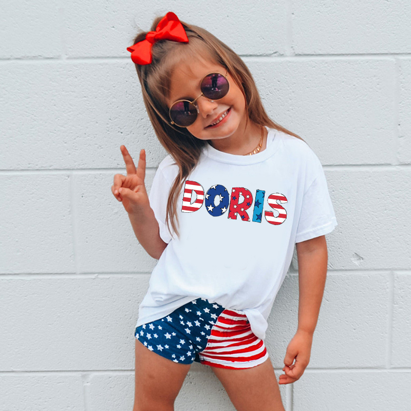 Personalized Kid 4th Of July Independence T-Shirt| Cloth1462