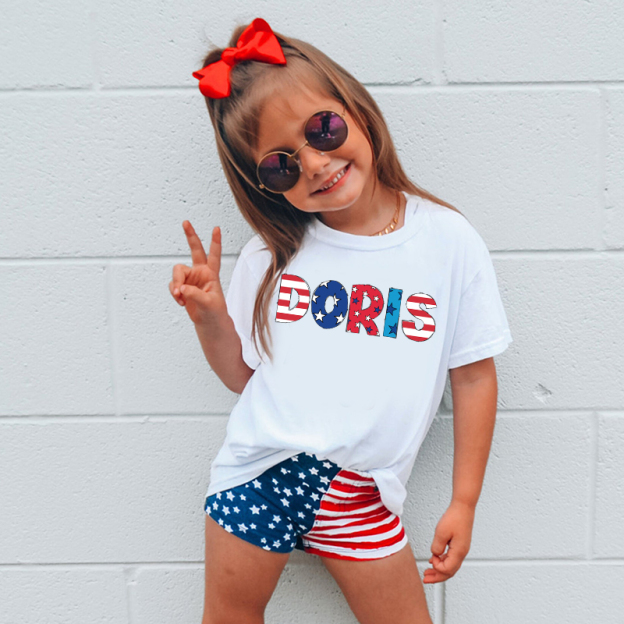 Personalized Kid 4th Of July Independence T-Shirt| Cloth1462