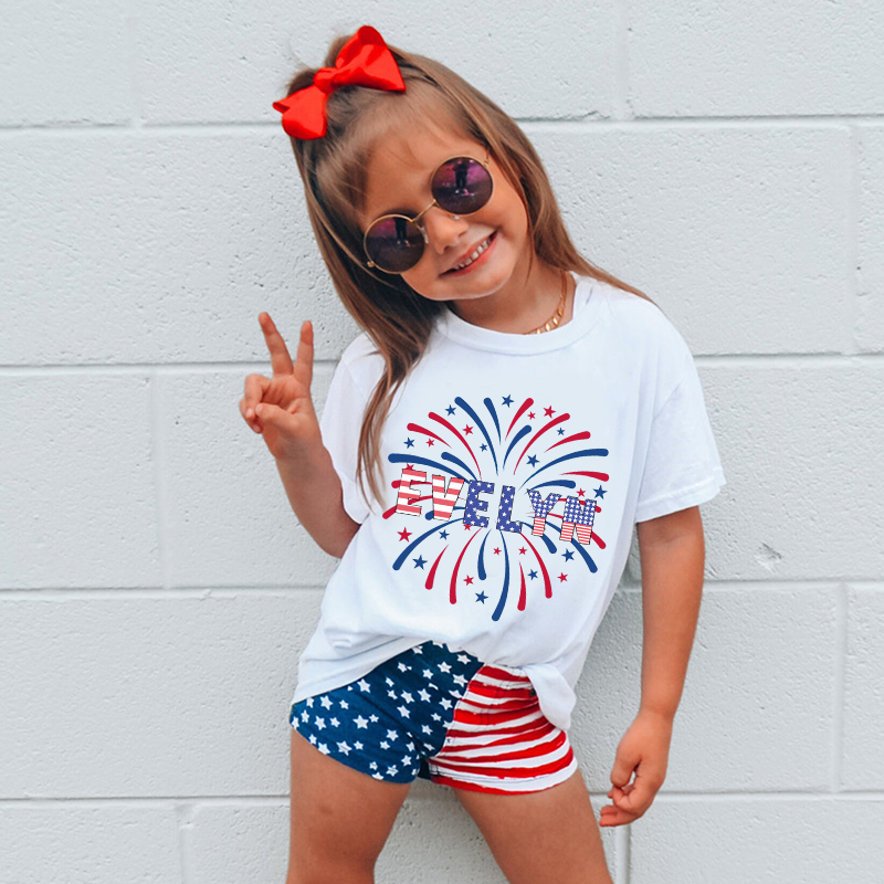 Personalized Kid 4th Of July Independence T-Shirt| Cloth1460