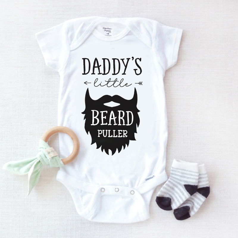 Personalized Daddy's Little Beard Puller Cozy Onesie| BBcloth2207