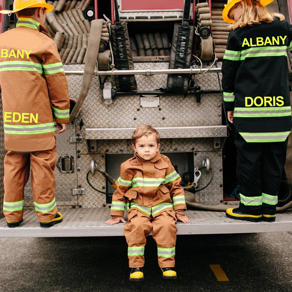 PersonalizedKids Halloween Firefighter Costume Outfits| Cloth239