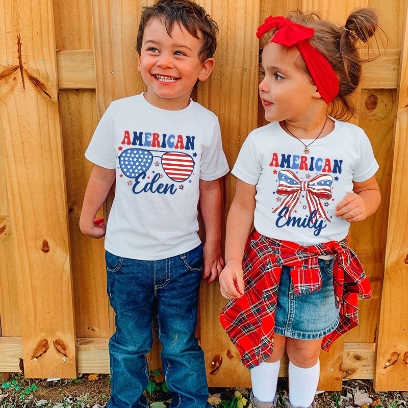 Personalized Kid 4th Of July Independence T-Shirt| Cloth1455