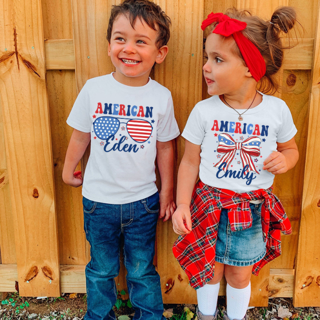 Personalized Kid 4th Of July Independence T-Shirt| Cloth1455