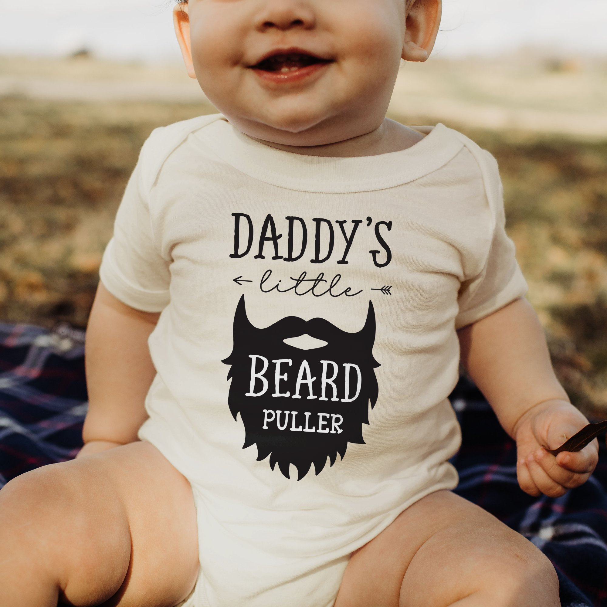 Personalized Daddy's Little Beard Puller Cozy Onesie| BBcloth2207