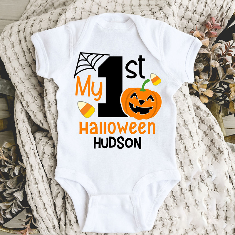 Personalized 1st Halloween Funny Cozy Onesie| BBcloth2204