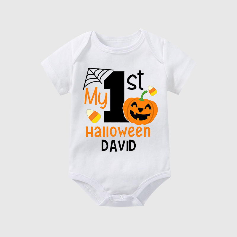 Personalized 1st Halloween Funny Cozy Onesie| BBcloth2204