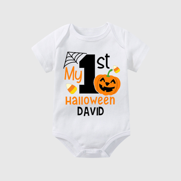 Personalized 1st Halloween Funny Cozy Onesie| BBcloth2204