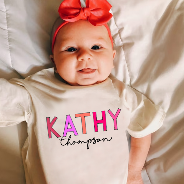 Personalized Baby Girl Name Bubble Romper| BBCloth50