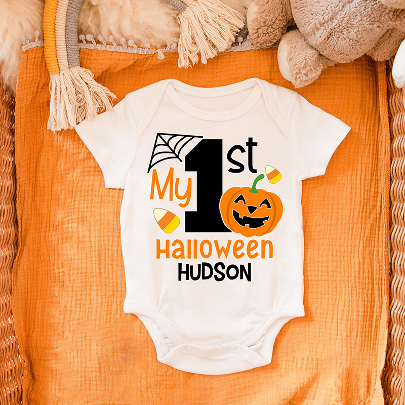 Personalized 1st Halloween Funny Cozy Onesie| BBcloth2204