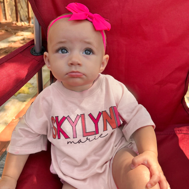 Personalized Baby Girl Name Bubble Romper| BBCloth50