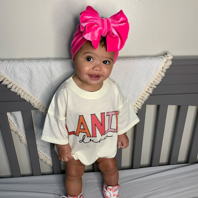 Personalized Baby Girl Name Bubble Romper| BBCloth50