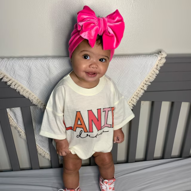 Personalized Baby Girl Name Bubble Romper| BBCloth50