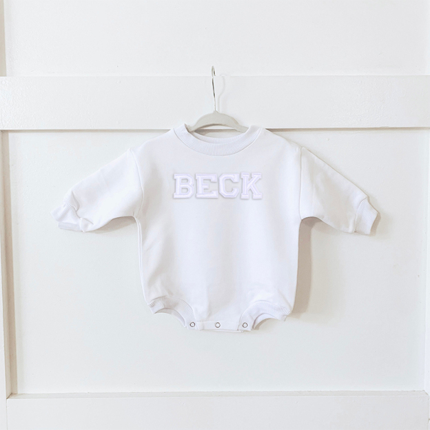 Personalized Baby Patch Bubble Romper Romper| Cloth24