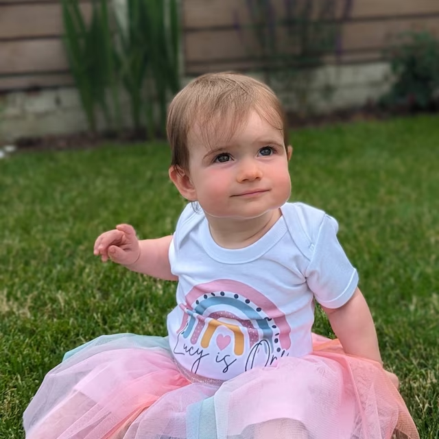 Personalized Baby Girls Birthday Tutu Skirt Headband| BBCloth06