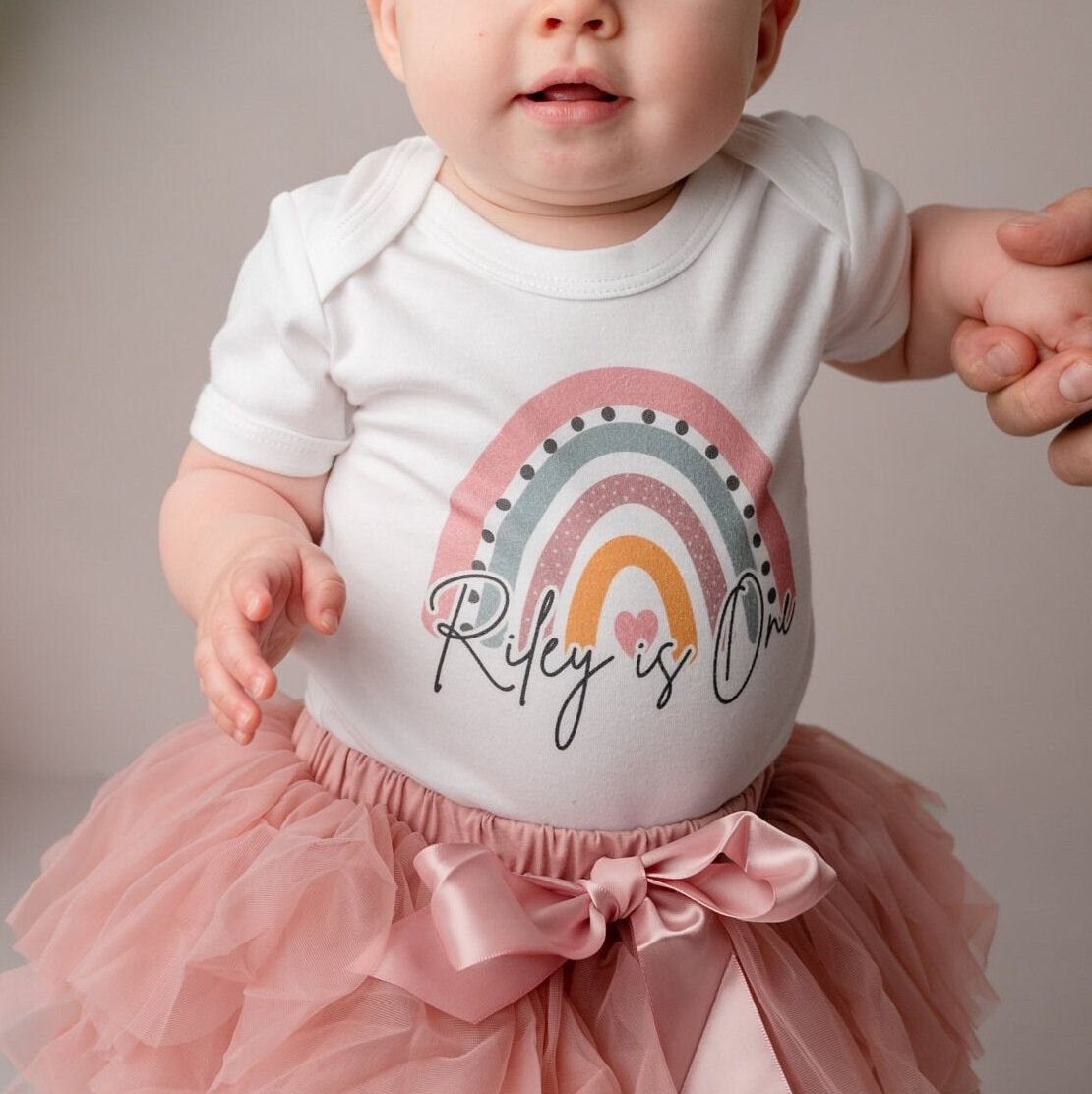 Personalized Baby Girls Birthday Tutu Skirt Headband| BBCloth06