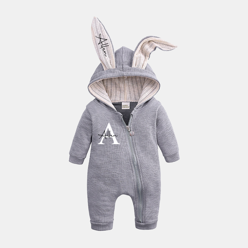 Personalized Bunny Ear Baby Romper| Cloth120
