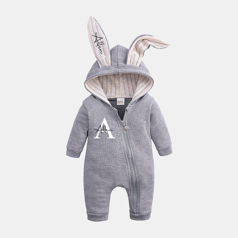Personalized Bunny Ear Baby Romper| Cloth120