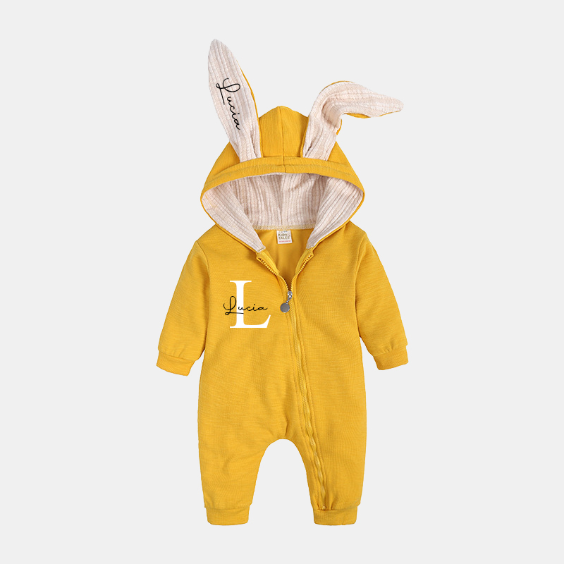 Personalized Bunny Ear Baby Romper| Cloth120