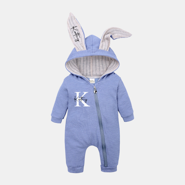 Personalized Bunny Ear Baby Romper| Cloth120