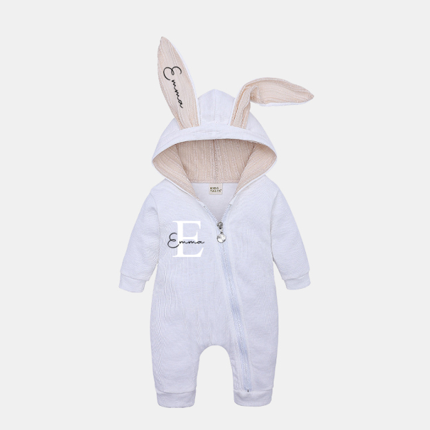 Personalized Bunny Ear Baby Romper| Cloth120