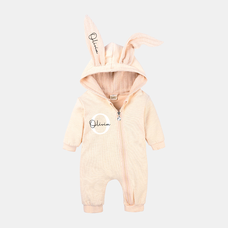 Personalized Bunny Ear Baby Romper| Cloth120