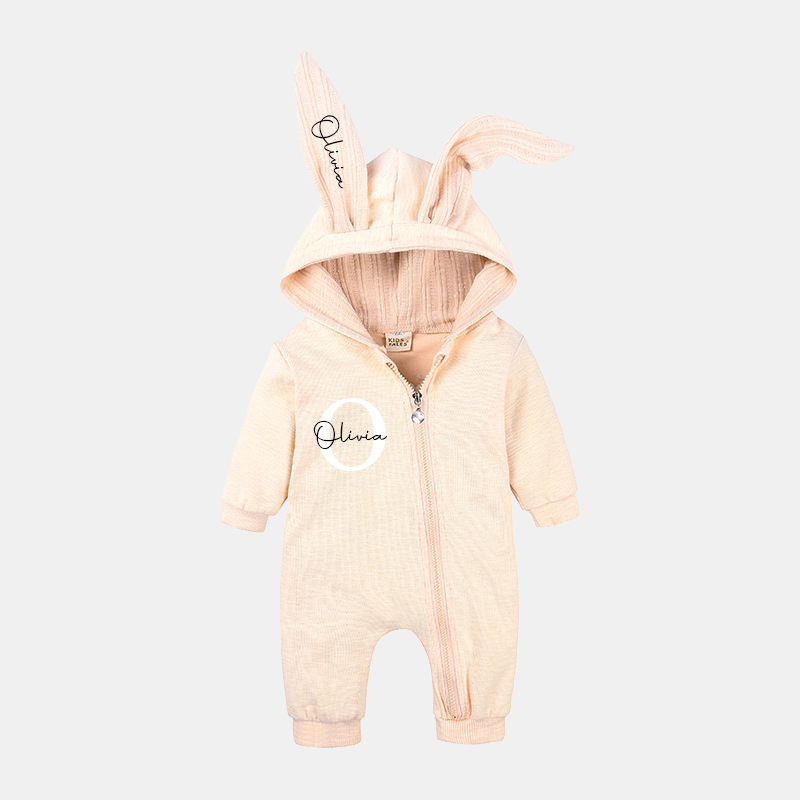 Personalized Bunny Ear Baby Romper| Cloth120