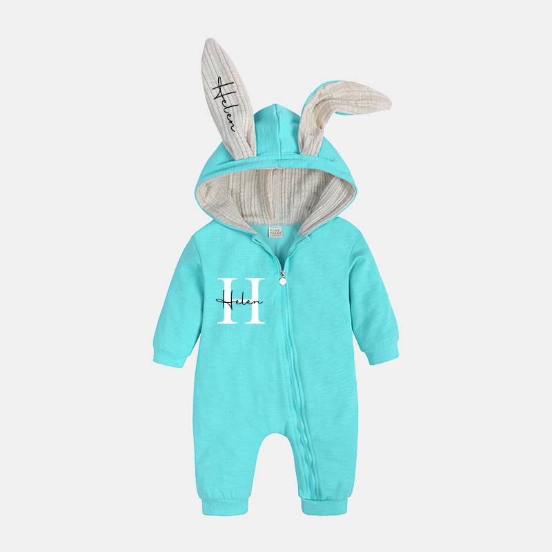Personalized Bunny Ear Baby Romper| Cloth120