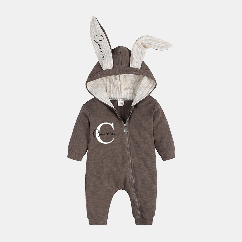 Personalized Bunny Ear Baby Romper| Cloth120