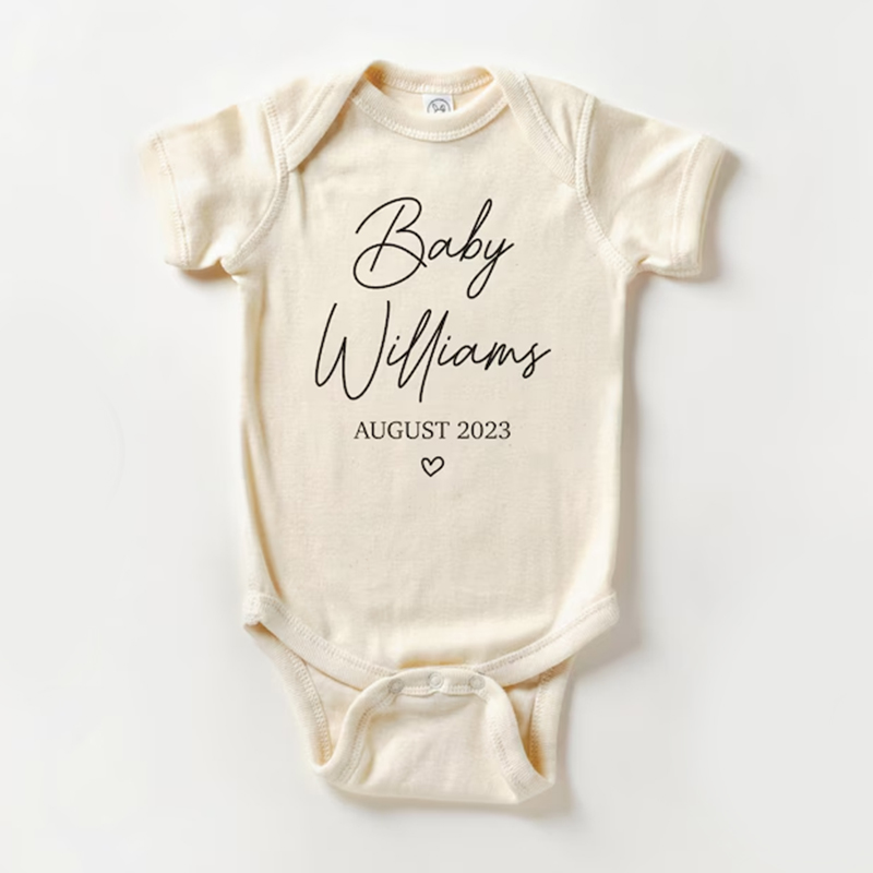 Personalized Baby Natural Cozy Onesie| BBcloth1202