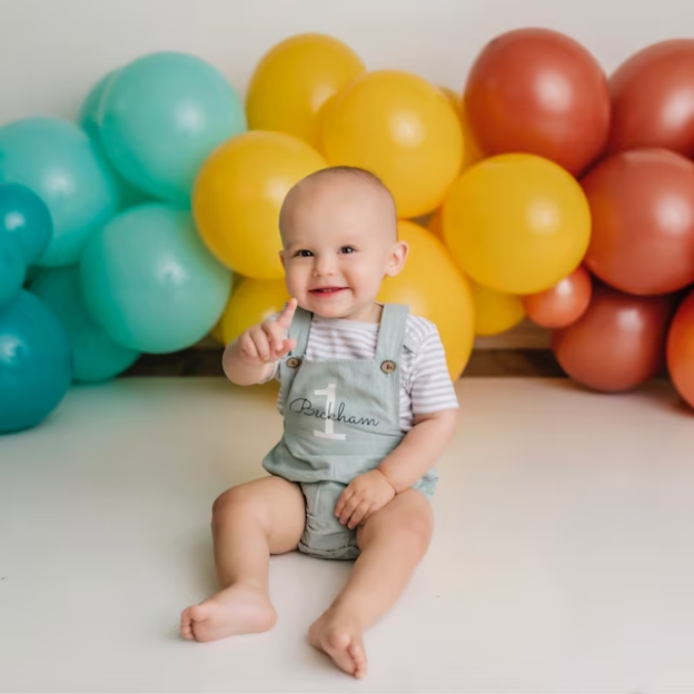 Personalized Baby unisex overalls suspenders Romper| BBcloth07