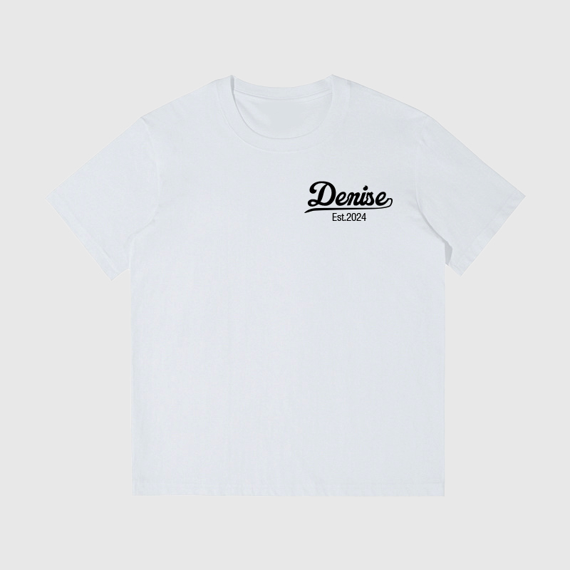 Personalised Daddy and Baby Matching T-shirt| Match01