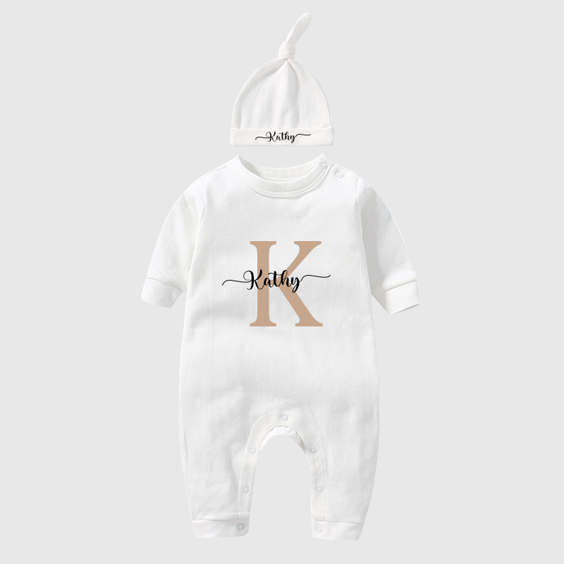 Personalized Baby Newborn Initial & Name Going Home Sets| BBCloth12